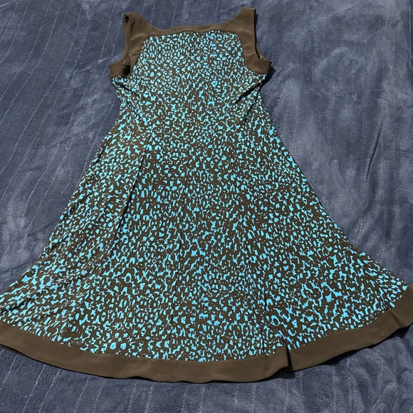 Blue & Black Print Chaps Small Dress - Picture 2 of 3